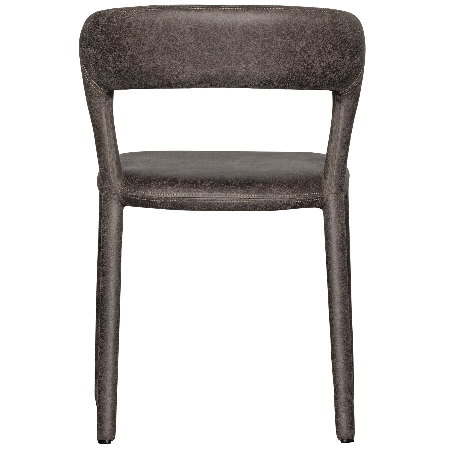 NOBLE ESSZIMMERSTUHL IN LEDEROPTIK SCHWARZ GRAU 801419-G – Bild 7