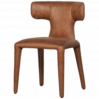PERMIT ESSZIMMERSTUHL LEDEROPTIK COGNAC 801420-B