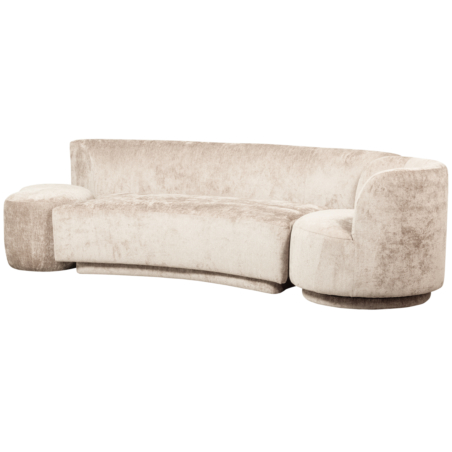 COMBI-POPULAR: BANK + SESSEL + POUF NATUR 801448-N
