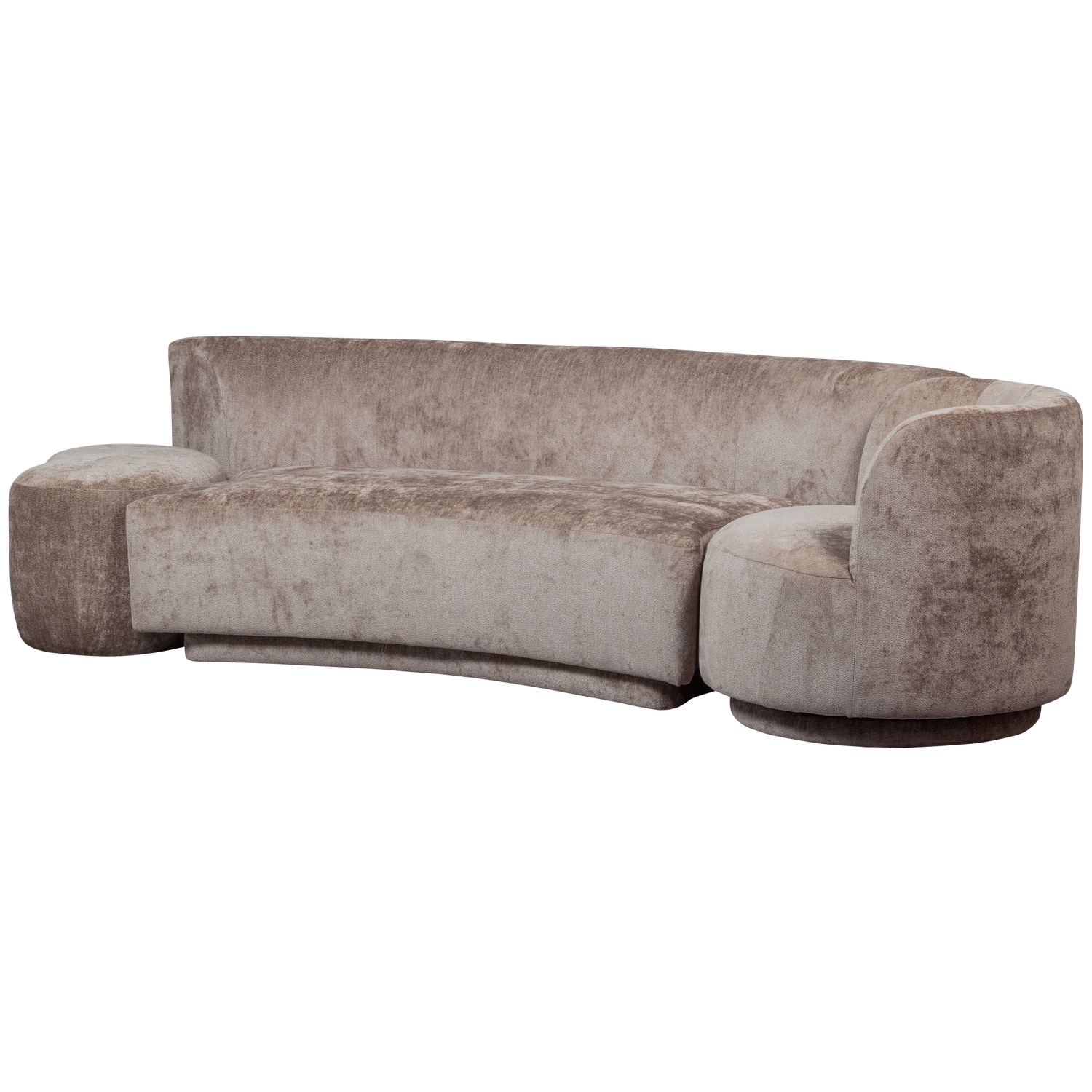 COMBI-POPULAR: BANK + SESSEL + POUF TAUPE 801448-T