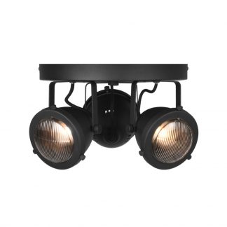 Spot Moto - Zwart - Metaal - 3-Lichts 18010799