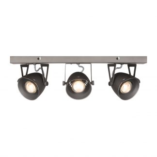 Spot Cap - Burned Steel - Metaal - 3-Lichts 18010098