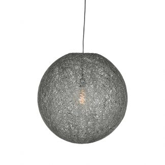 Hanglamp Twist - Grijs - Vlas - L 18010108