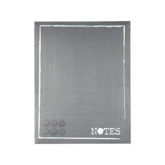 Wanddecoratie Memobord - Antiek Grijs - Metaal - One Size 18010167
