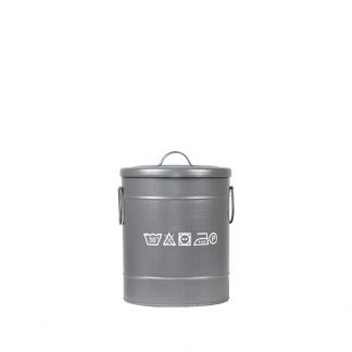 Wasmand - Antiek Grijs - Metaal - S 18010197
