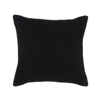 Sierkussen Rib - Zwart - Katoen - 45x45 cm 18098642
