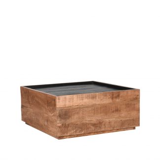Salontafel Noble - Rough - Mangohout - 80x80 cm 18099289