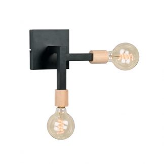 Wandlamp Loco - Zwart - Metaal - SALE 18011558