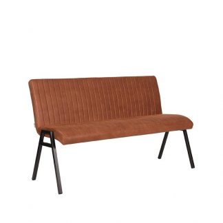 Eetkamerbanken Matz - Cognac - Kunstleder - 145 cm 18011130