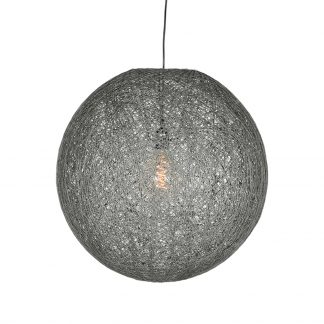 Hanglamp Twist - Grijs - Vlas - XL 180100801