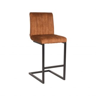 Barkruk Milo - Oker - Velours - Laag 180100055