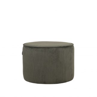 Poefs Tibo - Army - Ribcord - 55 cm - Rond 180100084
