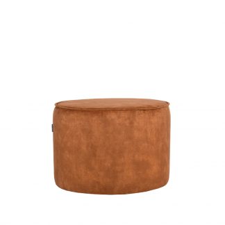 Poefs Tibo - Oker - Velvet - 55 cm - Rond 180100078