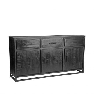 Dressoir Chili - Zwart - Mangohout - One Size 180100224