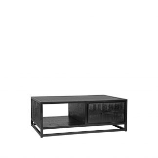 Salontafel Chili - Zwart - Mangohout - 110 cm 180100222