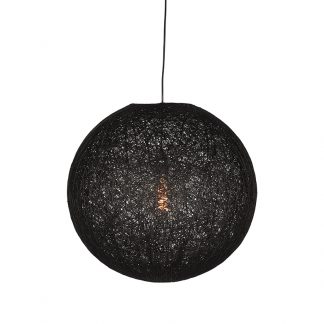 Hanglamp Twist - Zwart - Vlas - L 18010695