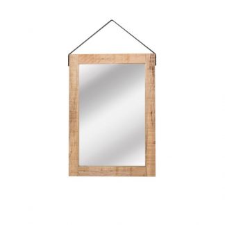 Spiegel - Naturel - Mangohout - 60x85 cm 18063900
