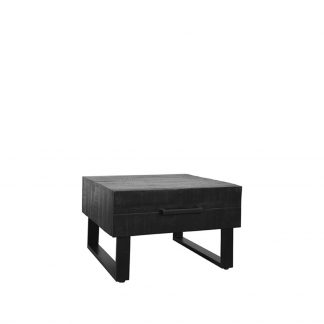 Salontafel Santos - Zwart - Mangohout - 70 cm 18094426