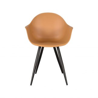 Eetkamerstoel Luca - Oker - PP - Zwart Metalen Frame 18094344