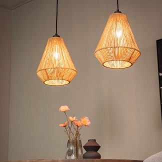 Hanglamp Ibiza - Naturel - Jute - 2-Lichts 180123682