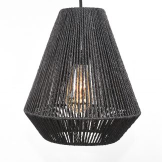 Hanglamp Ibiza - Zwart - Jute - 2-Lichts 180123683