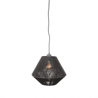 Hanglamp Ibiza - Zwart - Jute - 1-Lichts 180123679