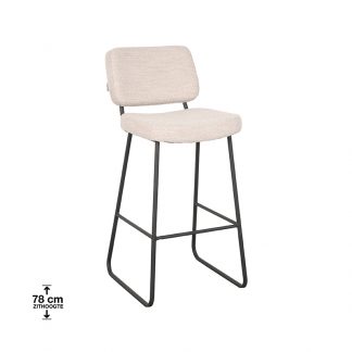 Barkruk Noah - Naturel - Boucle - Zithoogte 78 180100230