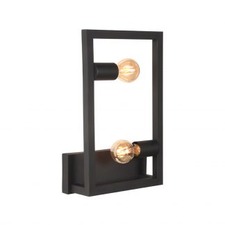 Wandlamp Quadrato - Zwart - Metaal - One Size 180123694