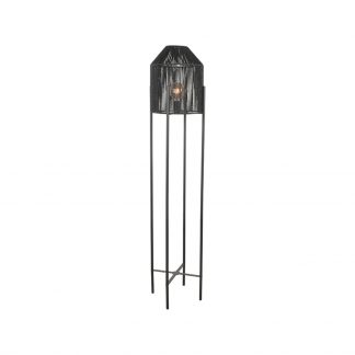 Vloerlamp Ibiza - Zwart - Jute - 1-Lichts 180123728