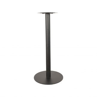 Bartafel Tafelpoot Dubbel - Zwart - Metaal - Enkel Rond 108 cm 180100015