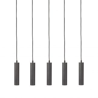 Hanglamp Ferroli - Zwart - Metaal - 5-lichts 180123721