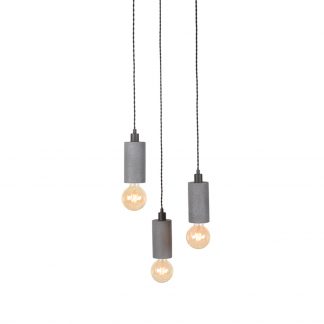 Hanglamp Fresco - Beton - Beton - 3-Lichts 180123710