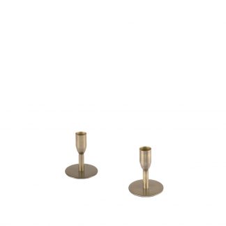 Kandelaars - Antiek Goud - Metaal - One Size 180123224
