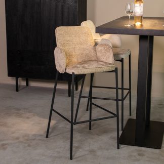 Barkruk Joni - Beige - Elegance - Hoog 180123169