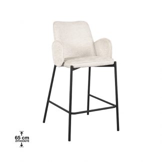 Barkruk Joni - Creme - Elegance - Laag 180123165