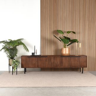 Tv-Meubels Rio - Espresso - Mangohout - 220 cm 180123147