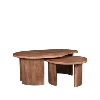 Salontafel Timon - Espresso - Mangohout - 100 cm 180123124