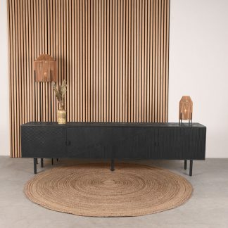 Tv-Meubels Cotia - Zwart - Mangohout - One Size 180123126