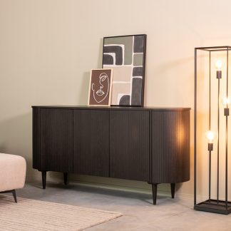 Dressoir Oliva - Zwart - Eiken - 180 cm 180122561