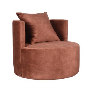 Fauteuil Evy - Rust - Velvet - 90 cm 180122560