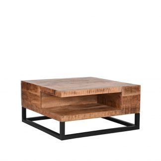 Salontafel Cube - Rough - Mangohout - 80 cm 180122543