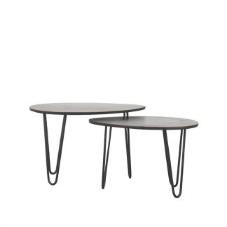 Salontafel Frisk - Zwart - Mangohout - 68 cm 180122540