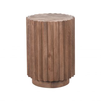 Bijzettafel Novan - Espresso - Mangohout - 35 cm 180122537