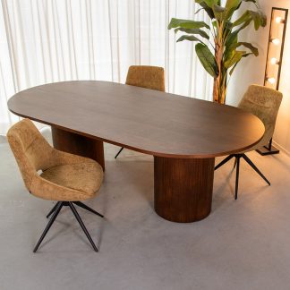 Eetkamertafel Oliva - Walnoot - Eiken - 240 cm 180122506