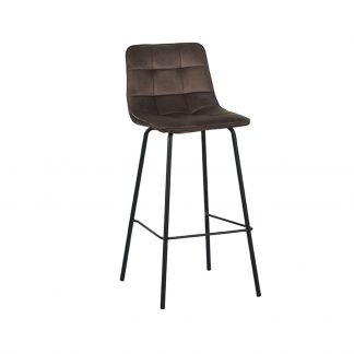 Barhocker Bistro Samt Taupe 180122863