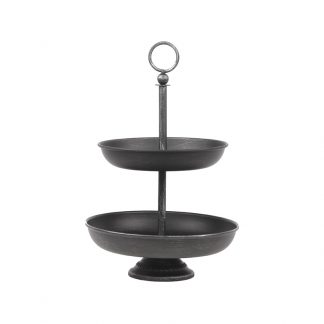 Etagere - Antiek Zwart - Metaal - One Size 18011078