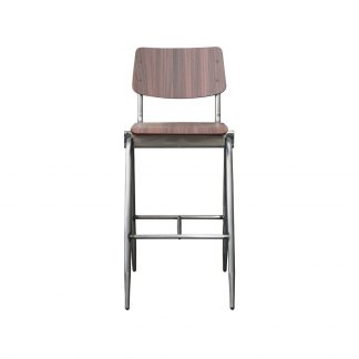 Barhocker Solid Holz Dunkelbraun 180122959
