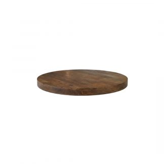 Eetkamertafel Tafelblad Rond - Naturel - Mangohout - 70 cm - Rond 180154457