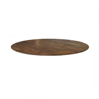 Eetkamertafel Tafelblad Rond - Nature Smooth - Mangohout - 130 cm - Rond Sloppy 18094434