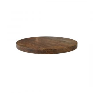 Eetkamertafel Tafelblad Rond - Nature Smooth - Mangohout - 110 cm - Rond Straight 180122441